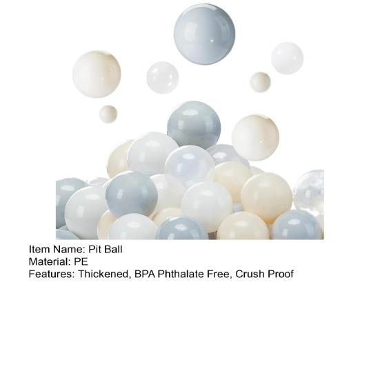 100 Stück/Set 7CM Bunte Bällebadbälle Verdicktes PE Quetschfest BPA Phthalat