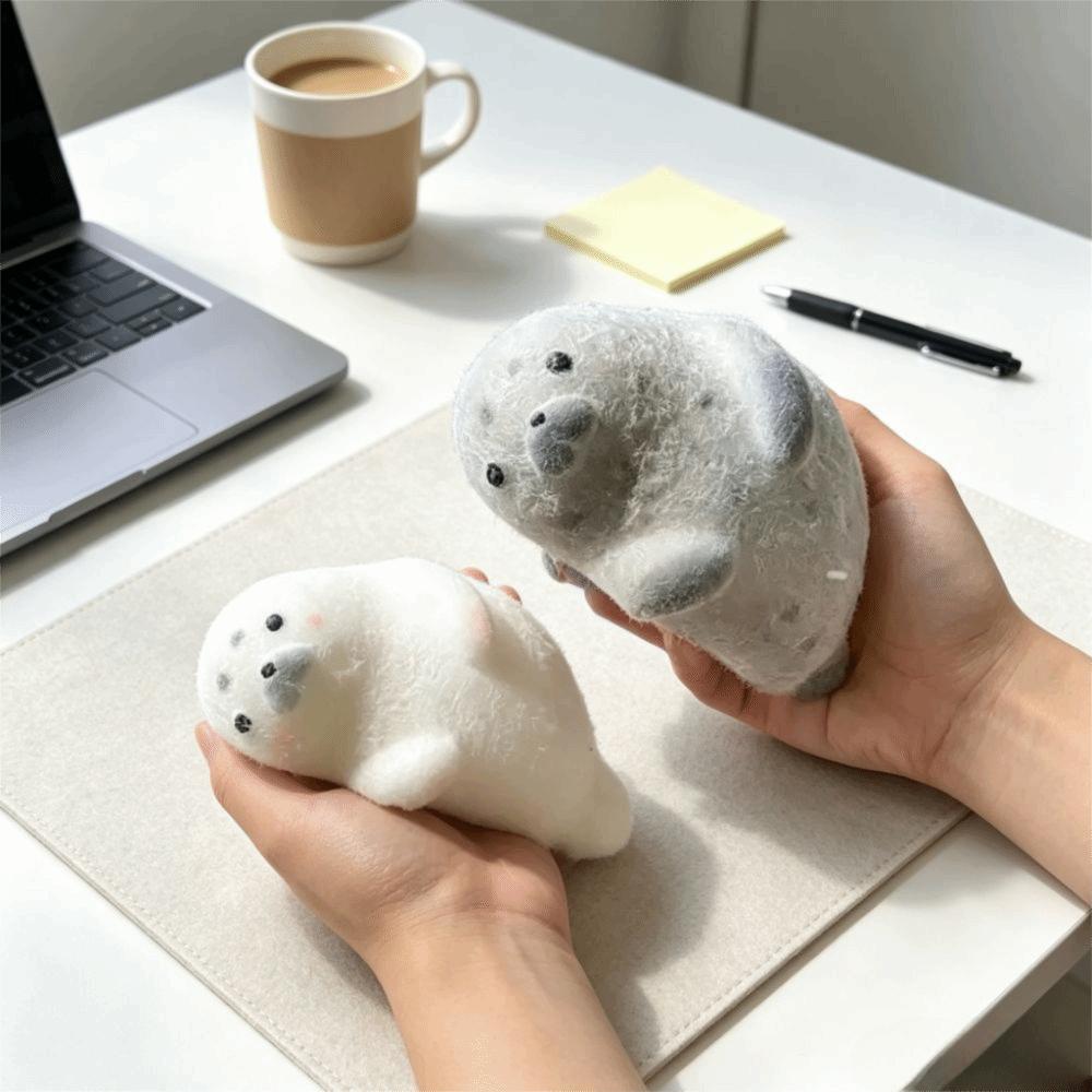 Realistic Seal Reduce Pressure Toys Super Soft Simulation Seal Pinch Toy Reduce Anxiety