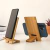 Trätelefonhållare Universellt Surfplatta Stativ Justerbar Skrivbordshållare För Kontor Hem Hopfällbar Bärbar Lata Telefonfäste