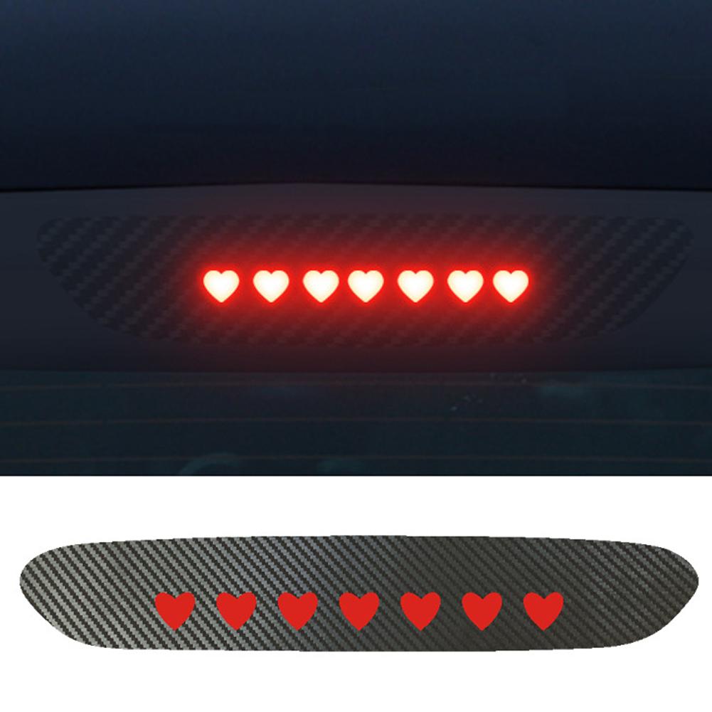 Car Sticker Brake Lights Taillight Warning Lamp Protector Sticker Carbon Fiber Covers Devil's Eye Sticker for Vehicles