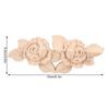 Solid Wood Corner Applique Floral Carved Door Applique Decoration Carved Applique  Furniture