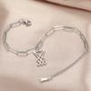 LIKGREAT Sigil Of Lucifer Bracelet for Women Men Satan Symbol Pendant Stainless Steel Gothic Satan Cross Religious Amulet Gift