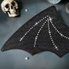 Halloween Wing Bats Wing with Headwear Set Vampires Costume Wing Bats Ears Headband Black Wing for Fancy Dress Parties