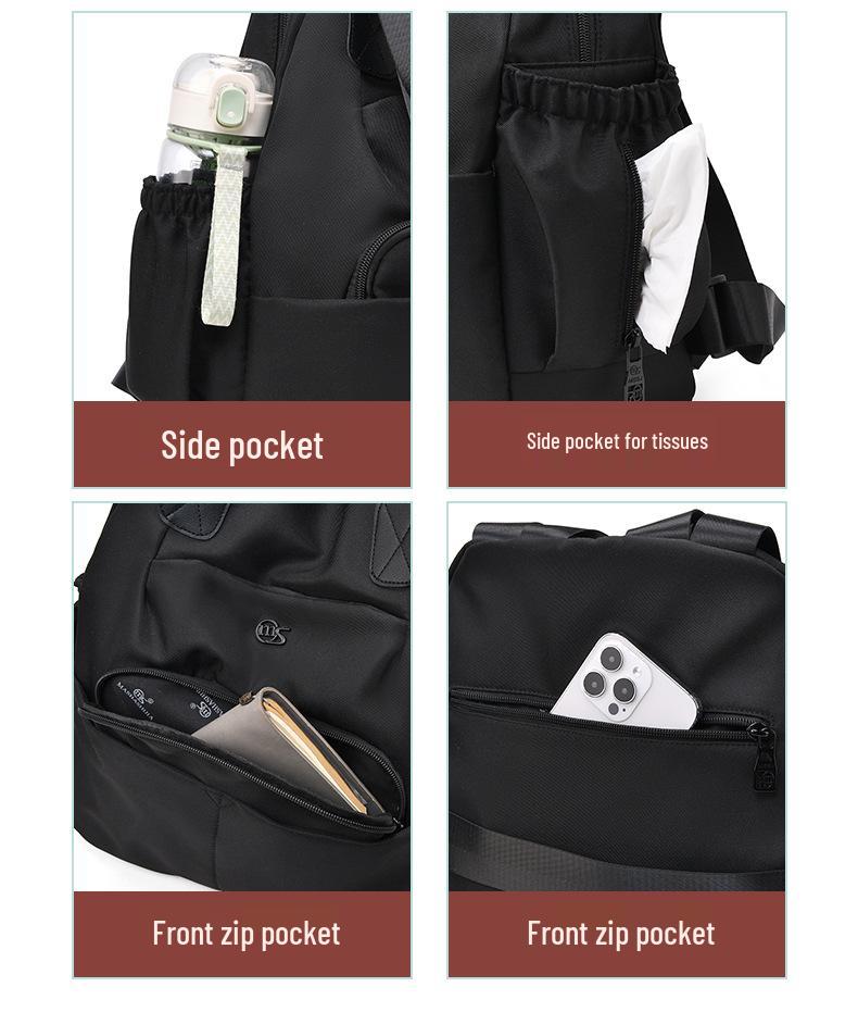 2026 Women's Nylon Backpack - Double Shoulder College & Travel Bag