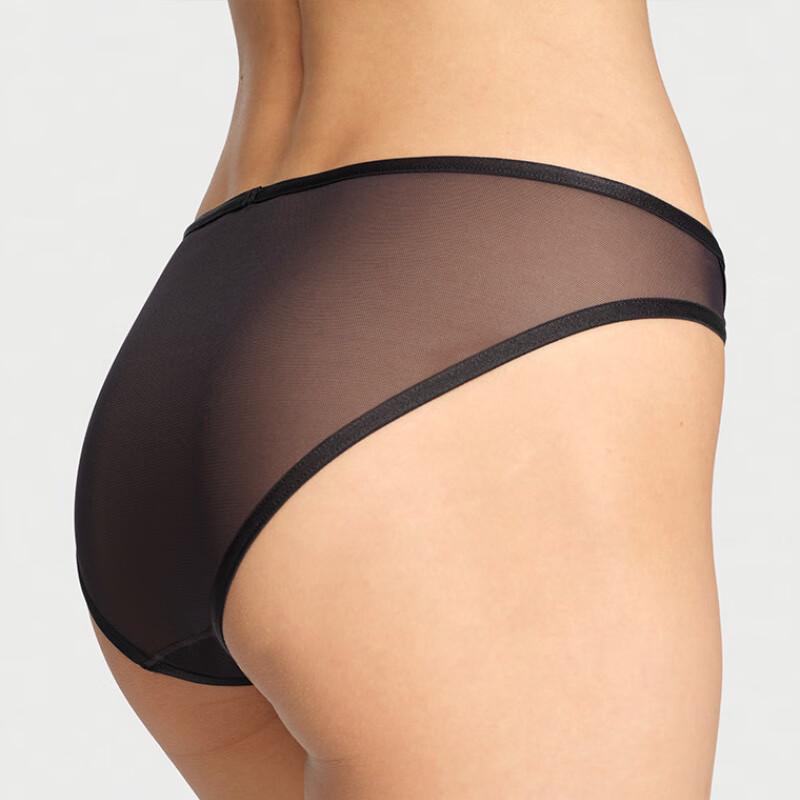 Victoria's Secret Sheer Mesh Floral Embroidered Bikini Briefs