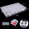 Portable 24/36 Grids Storage Box Plastic Transparent Design Fishing Tackles Box Detachable Grid Craft Organizer Craft Storage