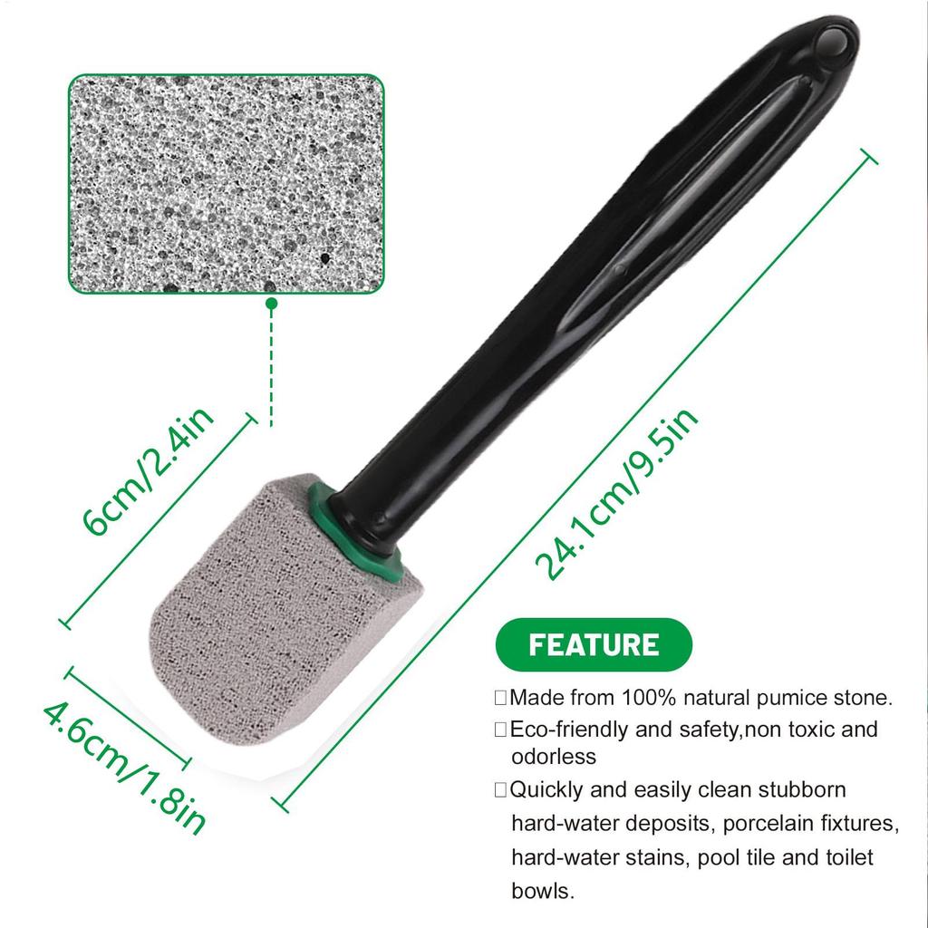 Pumice Stone Toilet Cleaning Wand Toilet Bowl Stain Remover Eraser Toilet Deep Cleaning Accessories Hard Water Stain Remover