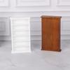 1/12 Scale Miniature Wooden Bookcase Model Figure With 6 Compartments For Doll House Accessories And Study Room Display