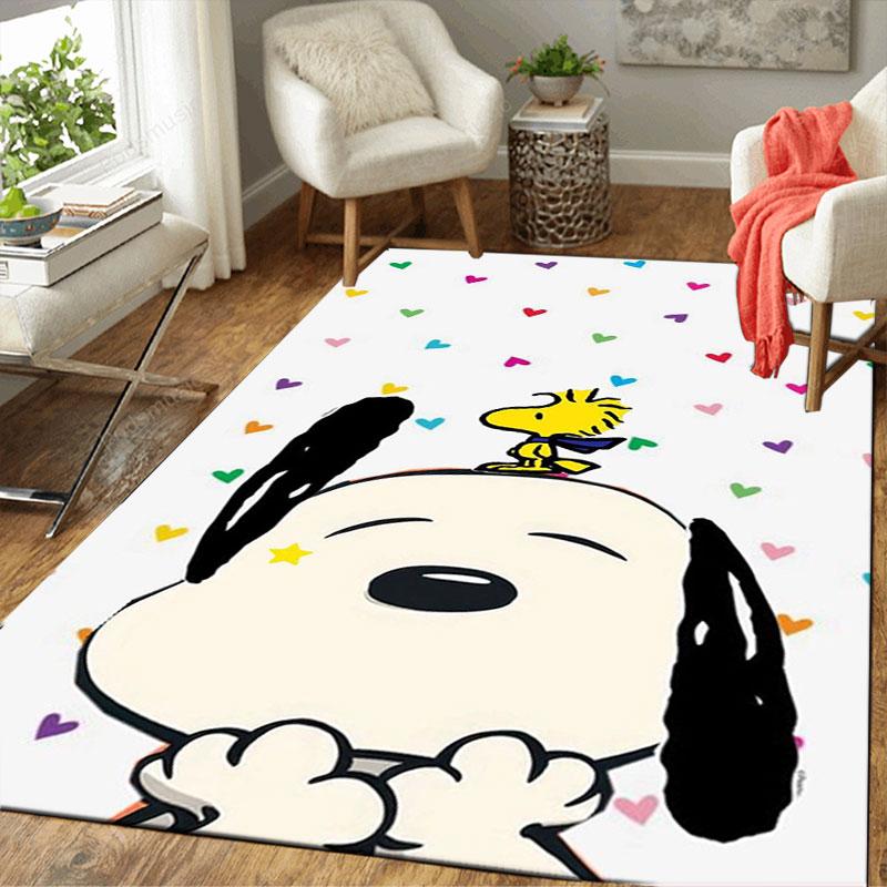 Cute Snoopy Cartoon Print Welcome Mat, Non-slip Decorative Home Rug, Suitable for Use In the Bedroom, Bedside, or Doorway.