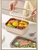 Korean Square 304 Stainless Steel Lunch Box with Airtight Glass Lid - Microwave Safe