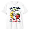 Support Your Fruity Friends Lgbtq Tolerance Rainbow Flag T Shirt Unisexs Classic Tshirts Summer Crew Neck Harajuku Tee Shirt