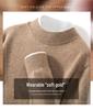 Men's Cashmere Half-High Neck Business Casual Sweater - Long Sleeve Autumn/Winter Knitwear