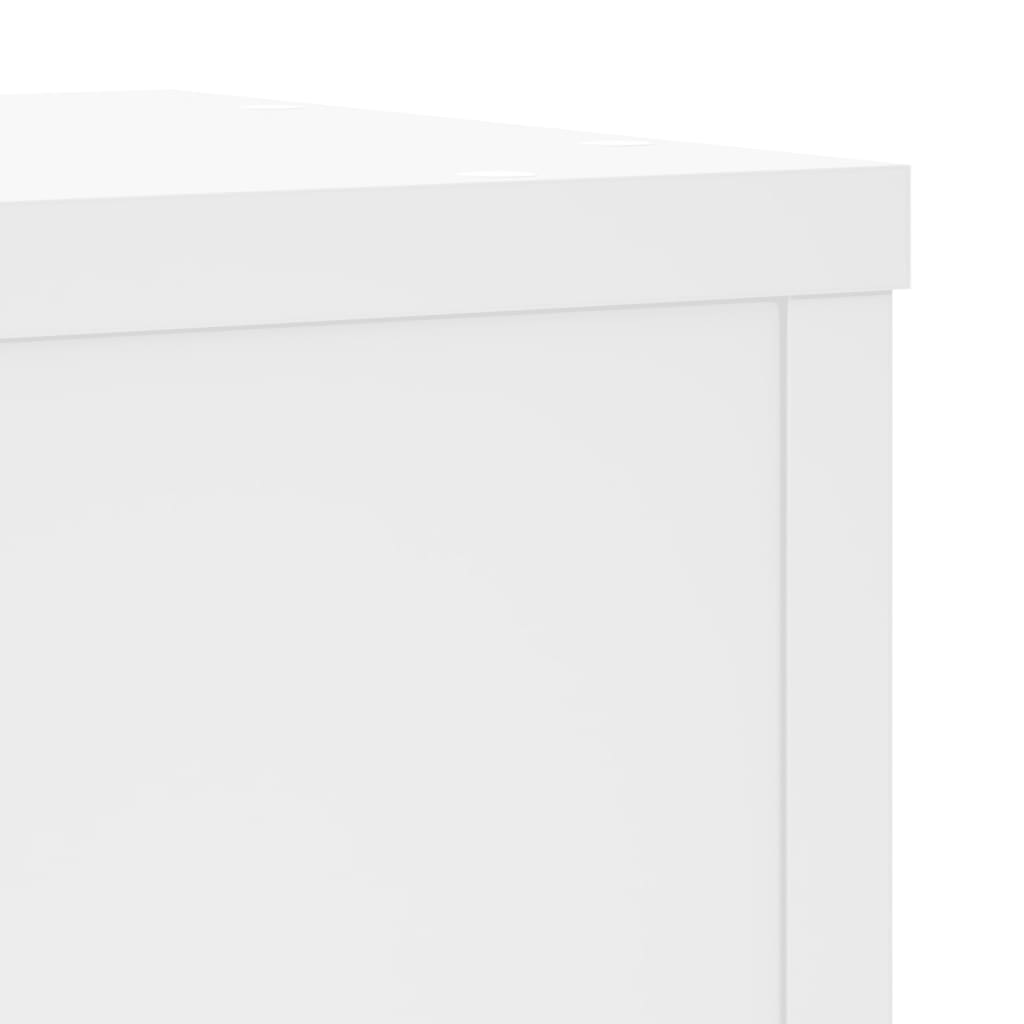 Plant Stand 2 pcs. White 25 x 25 x 80 cm Engineered Wood