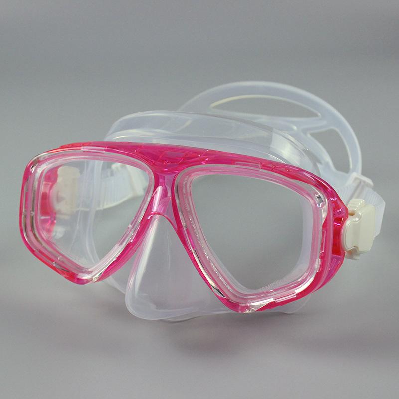 Freediving goggles equipment, diving mask, swimming supplies, silicone diving goggles, silicone available Conventional розовый