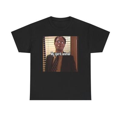 The Office My Spirit Animal Funny Graphic T Shirt ADULT NEW