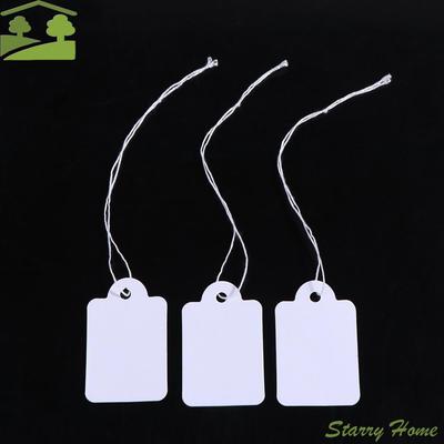 100Pcs Hanging Apparel Sewing DIY Sewing Supplies with Cotton Thread Garment Tag Hang Tag Price Tag Price Label