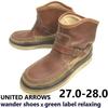 Wander / UNITED ARROWS Green Label Relaxing Moccasin Short Boots 27-28 brown(USED)
