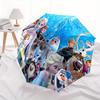 Frozen Elsa Anna Olaf Snowman Automatic 3-Fold Umbrella Design, Cute Cartoon Pattern, Portable Outdoor Umbrella, Perfect, Holiday Gift for D