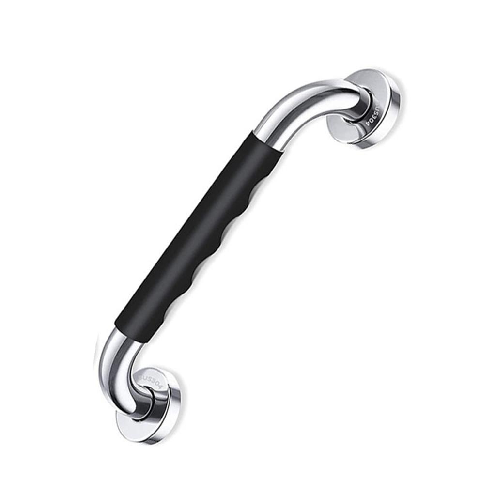 Bară de siguranță 33,5 cm Baie Anti-alunecare Mâner duș Oțel inoxidabil Acoperire silicon Bară de sprijin