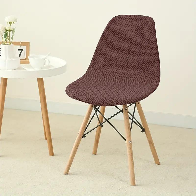 1pc Stretch Dining Chair Non-slip Solid Color Seat Slipcover Washable Removable Armless Chair Case for Wedding Hotel Banquet