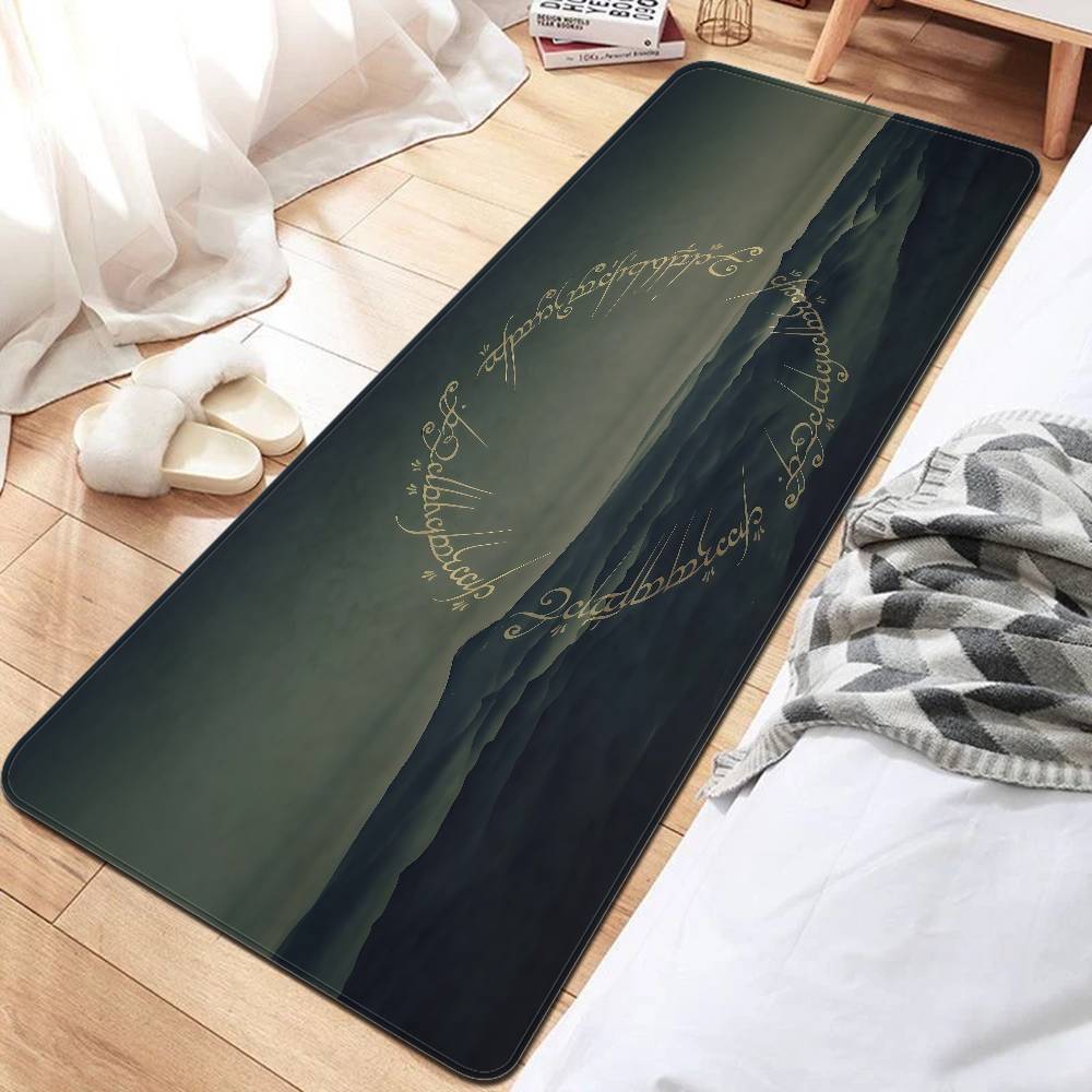 L-Lord Of The Ring Bathroom Mat Anti-slip Absorb Water Long Strip Cushion Bedroon Mat Hotel Decor Mat
