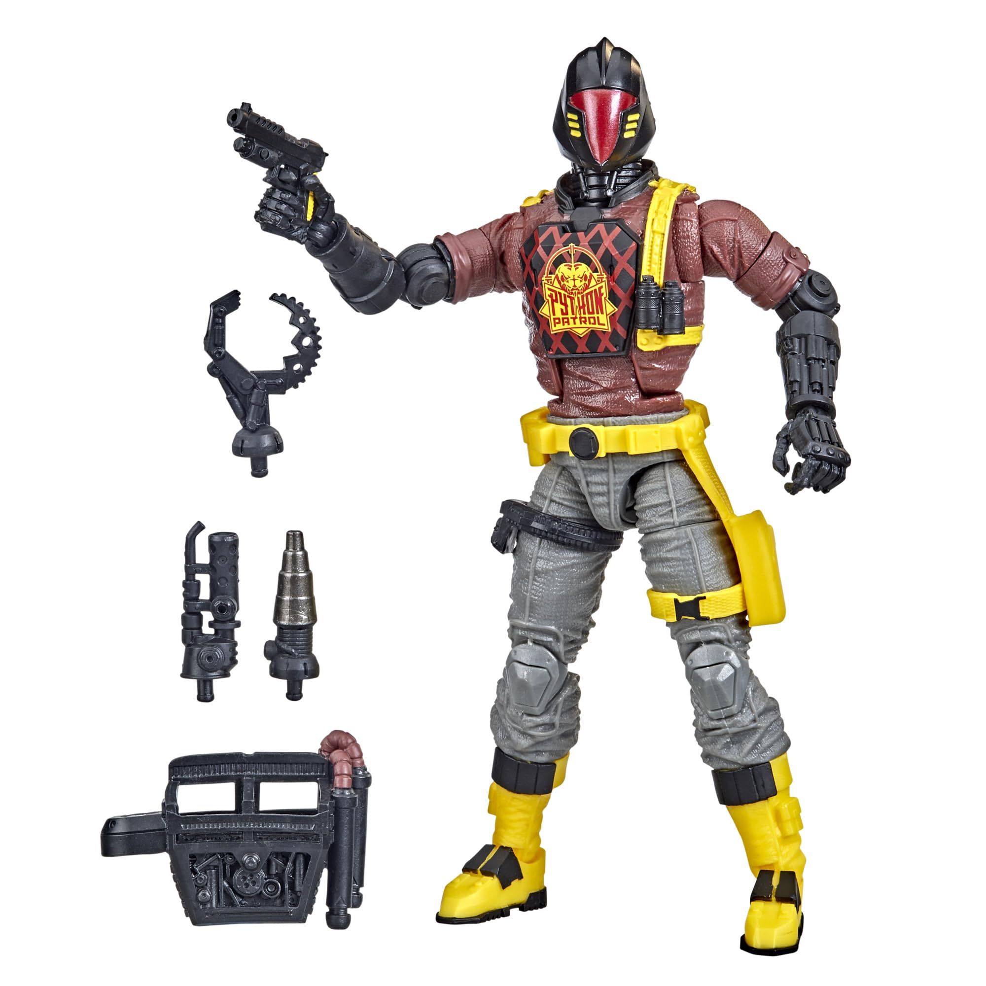 

Hasbro Joe Classified Series Специальная фигурка с аксессуарами Серый и черный GI. Фигурка, 6 ЛЕТУЧАЯ МЫШЬ. - F4754, Красный,