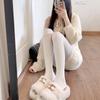 Verdickte weiße Basishose - Japanischer süßer JK-Stil Milchweiß & Off-White Dicke Strümpfe für Damen