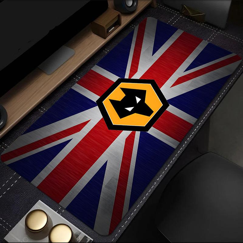 Flammende Wölfe Emblem Wanderer Mauspads, Gummibasis, Mauspads für Gamer und Bürogebrauch, Gaming Schreibtisch , Leicht zu reinigende Matte Weihnachtsgeschenke für Fans