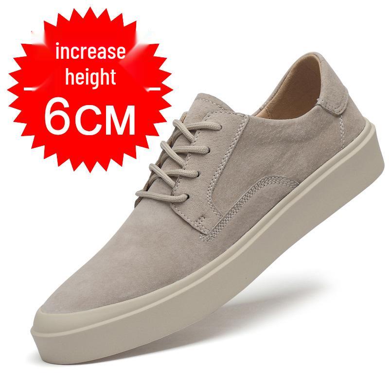 

Мужские летние замшевые кеды для скейтбординга с подъемом 6 см, толстой подошвой, низким верхом, в стиле ретро-кэжуал 38