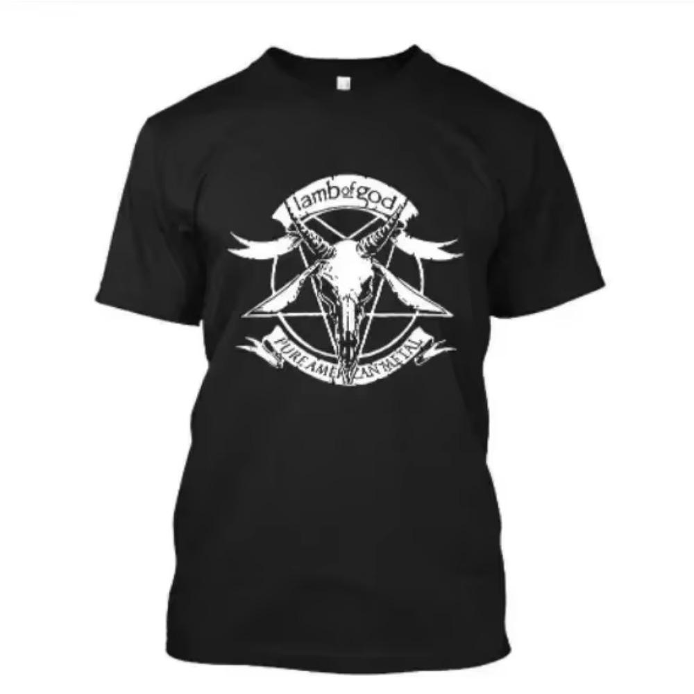 Lamb of God Heavy Mental Band T-shirt Mens  Tshirt Summer Short Sleeve Graphic Tee-shirt Harajuku Streetwear T Shirts