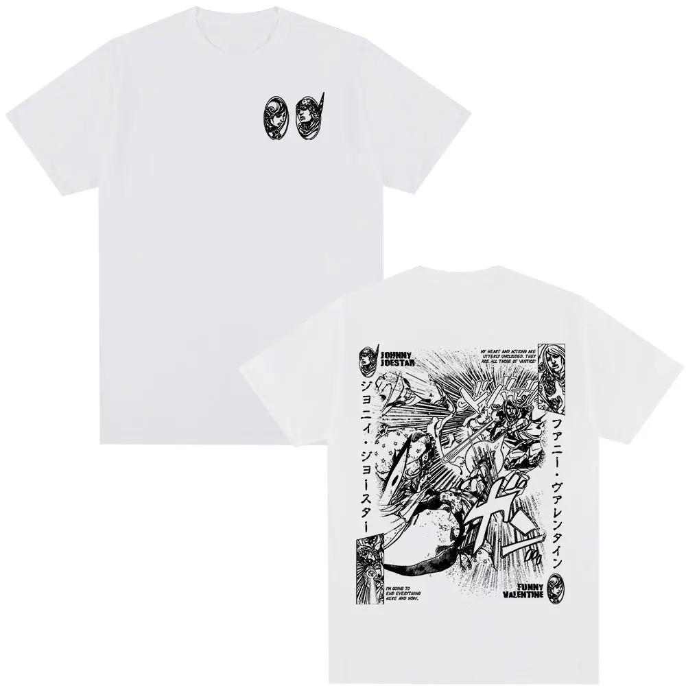 

Anime JoJo Bizarre Adventure Johnny Joestar Funny Valentine T-shirts Men s Women Summer Casual Fashion Short Sleeves T Shirts S