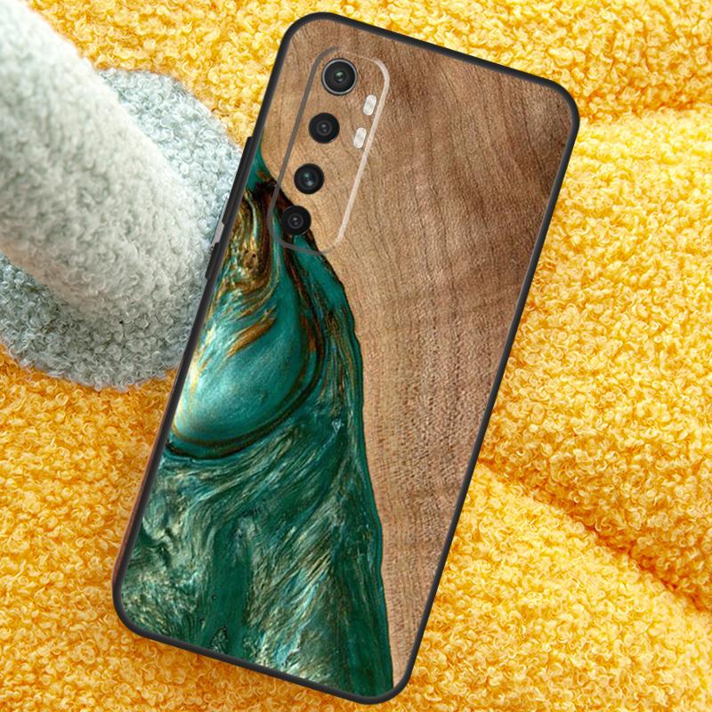 Hybrid Wood Resin Case For Xiaomi 15 14 Ultra 13T 14T 15T 17 Pro Max Cover For POCO X7 F8 Pro X3 X5 X6 F5 F6 F7