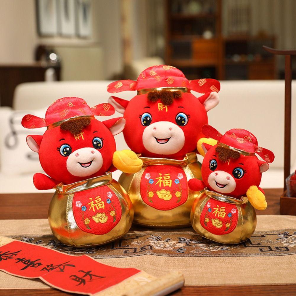 Cartoon Animal Chinese Zodiac Horse Doll Lucky New Year Mascot Horse Stuffed Toys  New Year