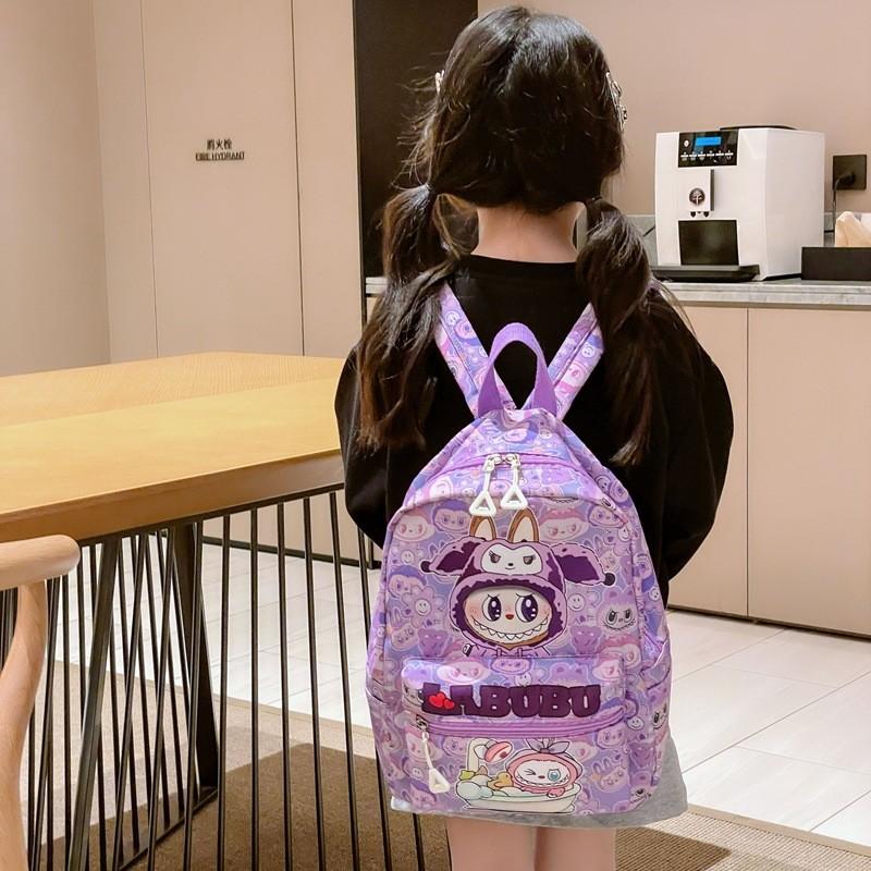 Capacity Large Backpack Nylon School Bag For Boys Girls Daily Use