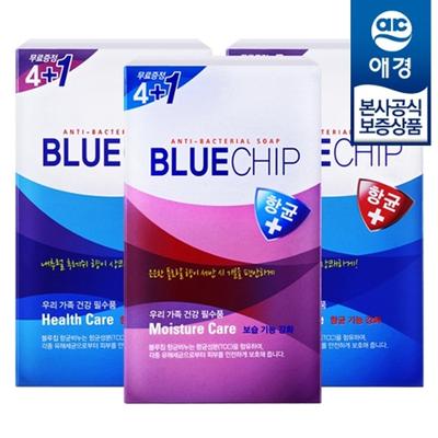 Aekyung Blue Chip Gesichtswaschseife 100g 5 Stück x 3 (insgesamt 15), Feuchtigkeitsseife 100g 5 Stück x 3