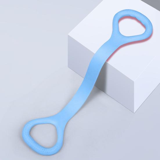 Silicone Figure 8 Resistance Band Anti-slip Men Women Arm Shoulder Stretch Strength Training Exercise Elastic Strap Fitness Tension Rope