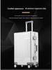 Aluminum-Magnesium Alloy Suitcase with Aluminum Frame, Universal Wheels, Combination Lock - 24" Carry-On for Students & Men's Business Travel.