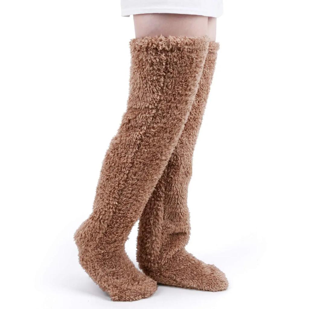 Winter Warm Feet Stockings for Women Men Multifunctional Bed Sleep with Quilt Old Cold Legs Warm Sleep Socks Foot Warmer Gift