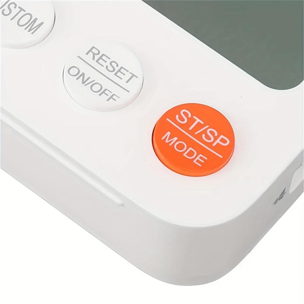 Magnetic Kitchen Timer Clock with Magnetic Base, Large Digital LCD Display, Preset Buttons 1/5/60 Min Battery Powered Cooking Timer for Home, Camping