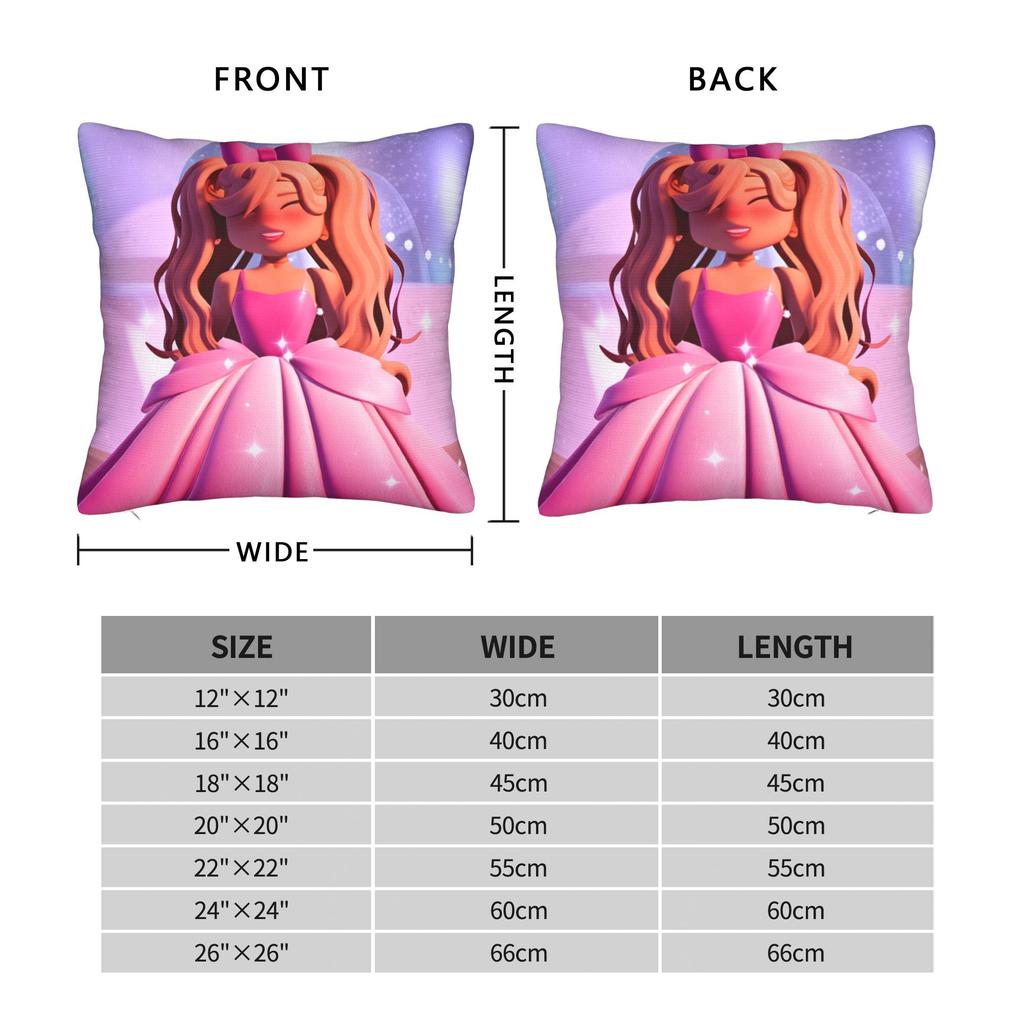 Pillow Cover Girls Game Royale High Novelty Pillow Case For Couch Sofa Bedroom Pillowcases