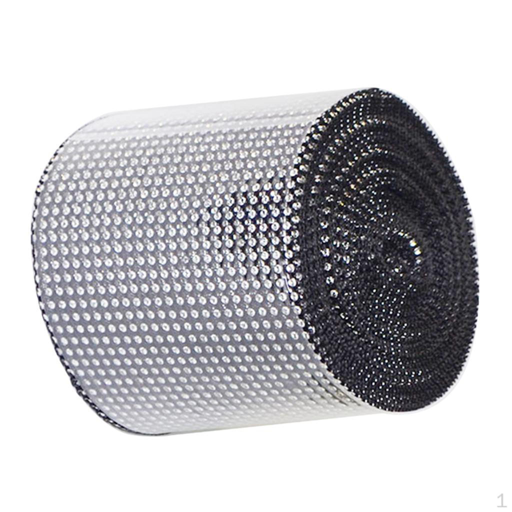 24 Row Drill Electroplating Bling Rhinestone Diamond Mesh Decorative Patch Appliques Embellishment