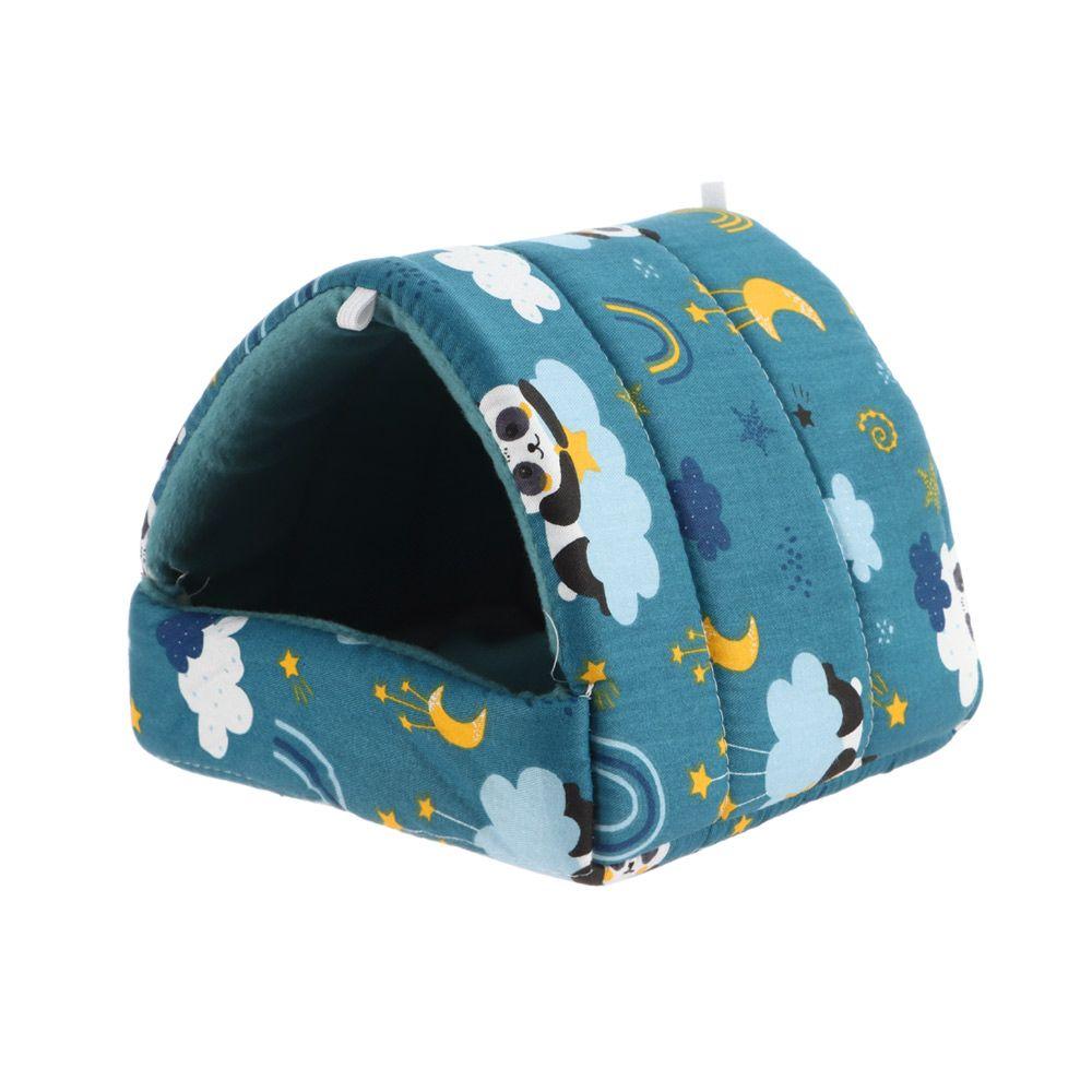 Kolorowy Zimowy Królik Wiewiórka Mini Klatka Małe Zwierzę Łóżko do Spania Ciepła Mata Domek dla Chomika Gniazdo dla Świnki Morskiej