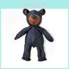 Canvas Bear Dog Chew Toy With Sound Durable Pet Biting Toy For Small Dogs