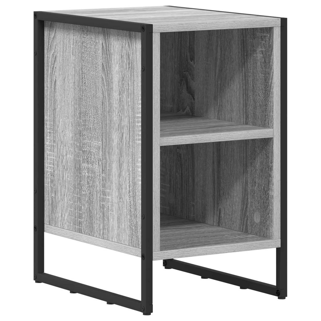 Nightstand Gray Sonoma 39.5 x 30 x 50 cm Particleboard