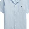 Ralph Lauren Classic Fit Polo Shirt With Pony Embroidery Men Shirts Blue MNPOWOV1N820865400