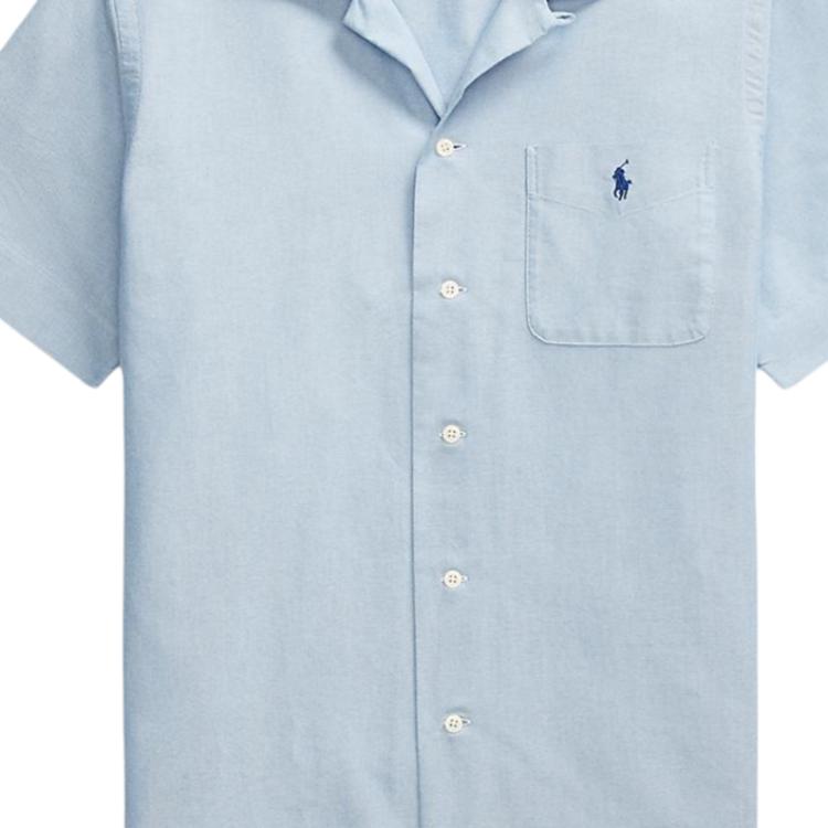 Ralph Lauren Classic Fit Polo Shirt With Pony Embroidery Men Shirts Blue MNPOWOV1N820865400