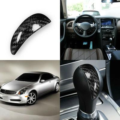 Universal Carbon Fiber Gear Shift Knob Cover For Infiniti G37 FX35 Q40 QX70 QX50