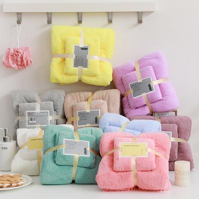 2Pcs Luxury Super Large Towel Set High Absorbent Soft Bath Towel and Face Towels Bath Towels MIT