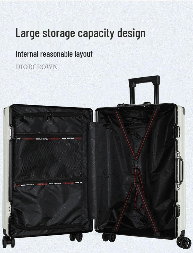 20-inch Scratch & Wear-Resistant Multifunctional Travel Trolley Suitcase