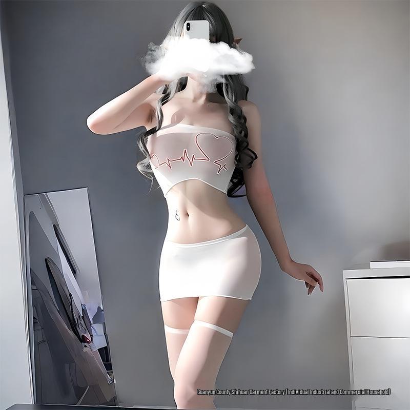 Sheer Temptation Lingerie Set: Tearable Bodysuit & Stockings